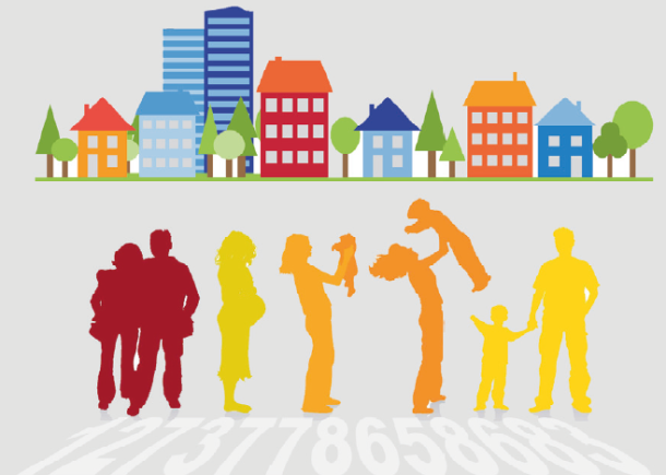 Folke- og boligtelling, illustrasjonsbilde Folke- og boligtelling, illustrasjonsbilde