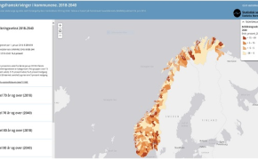 Befolkningsframskrivinger fram til 2040 for hver enkelt kommune – søk i kart